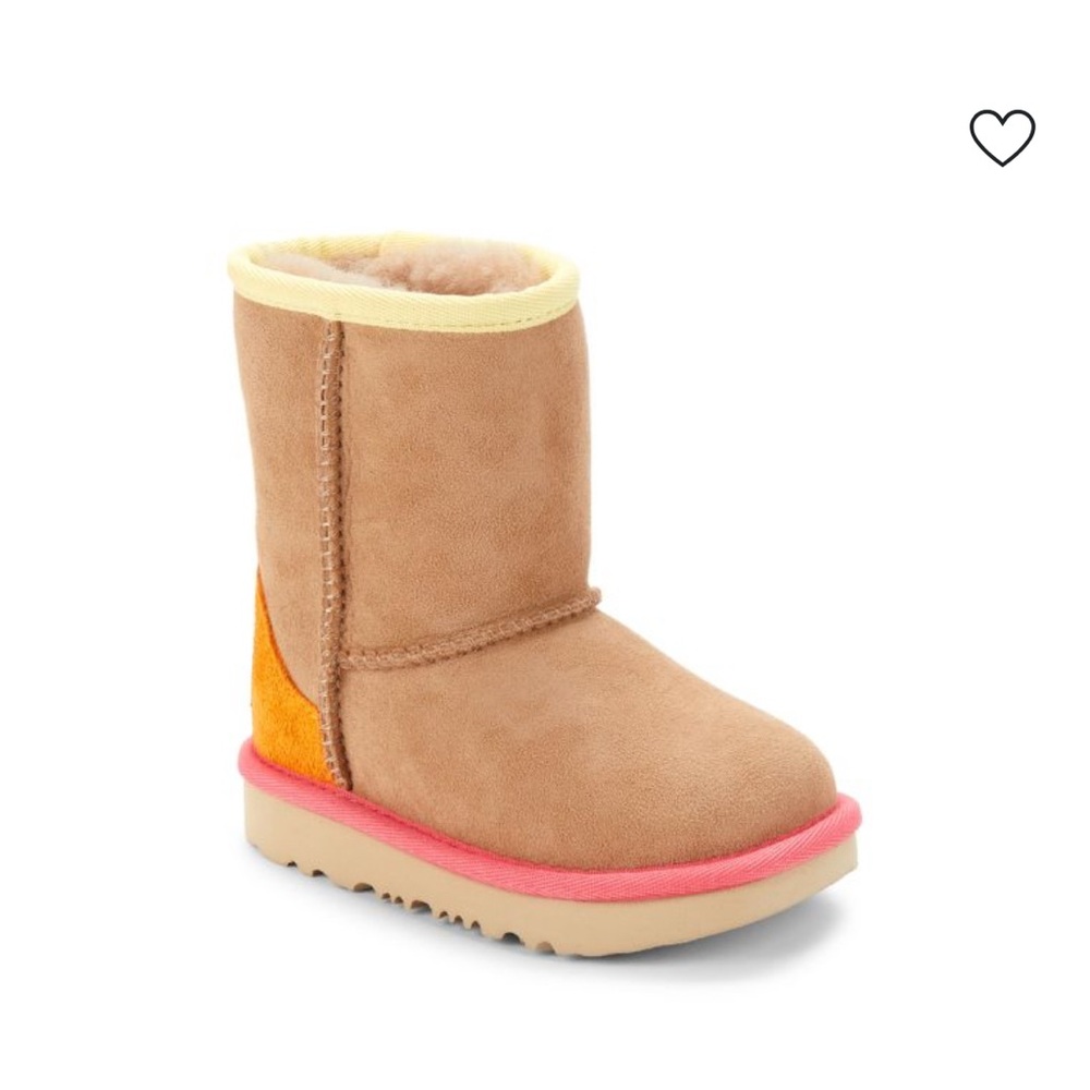 UGG Kids Boots in Tan, Yellow, and Pink